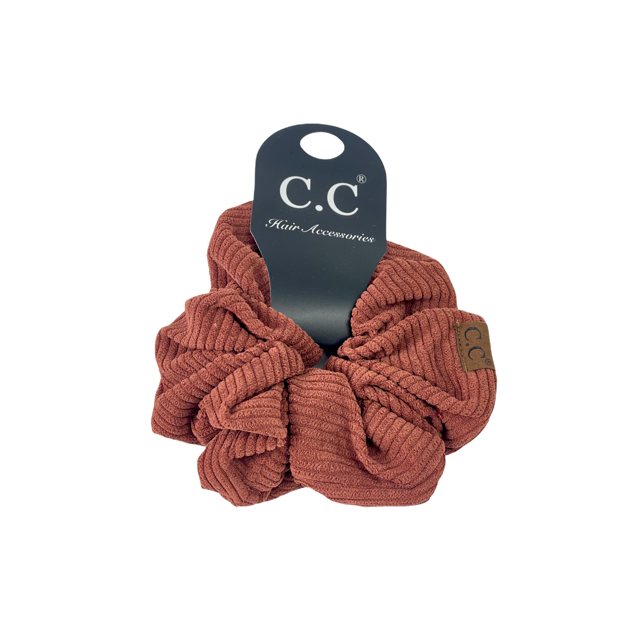 SCR-03 C.C CORDUROY SCRUNCHIE CLAY