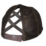 BT-924 C.C Criss Cross Pony Cap Tie Dye Brown/Brown