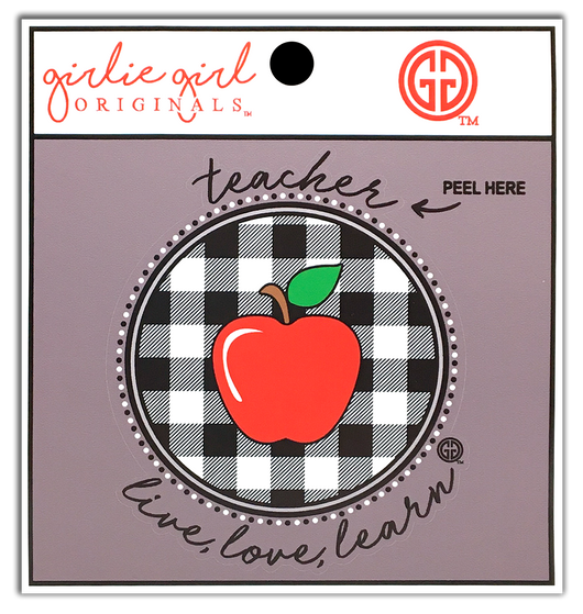 Decal/Sticker Teacher Plaid 2179