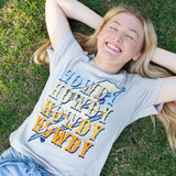 Lulu Mac 91- Howdy Howdy Howdy SS- Heather Cool Grey