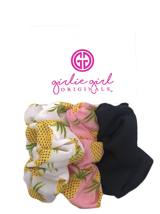 SCR-36-Pineapple Assorted Scrunchies