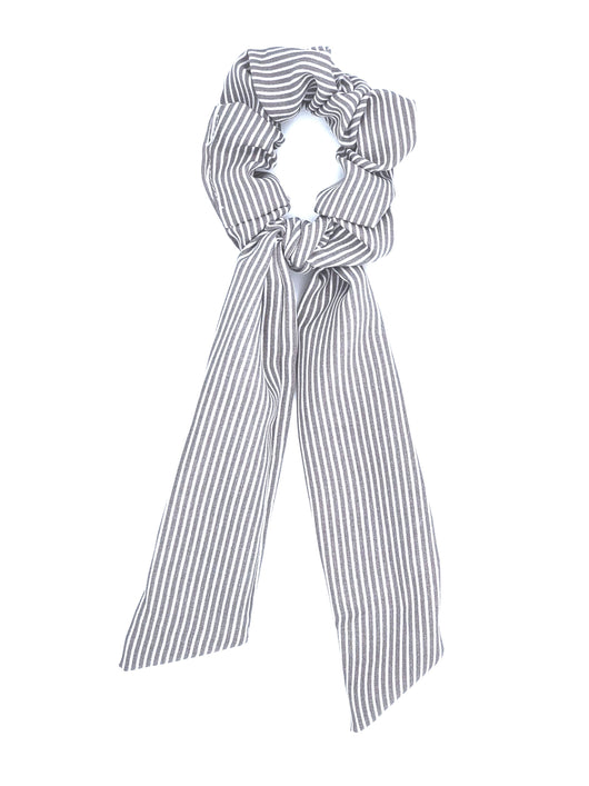 SCT-1002 Grey Stripe Scrunchie