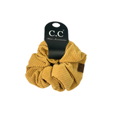 SCR-03 C.C CORDUROY SCRUNCHIE MUSTARD