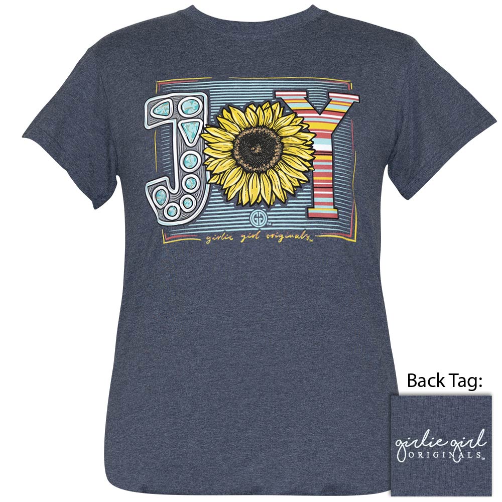 Joy Sunflower - Heather Navy SS-2440