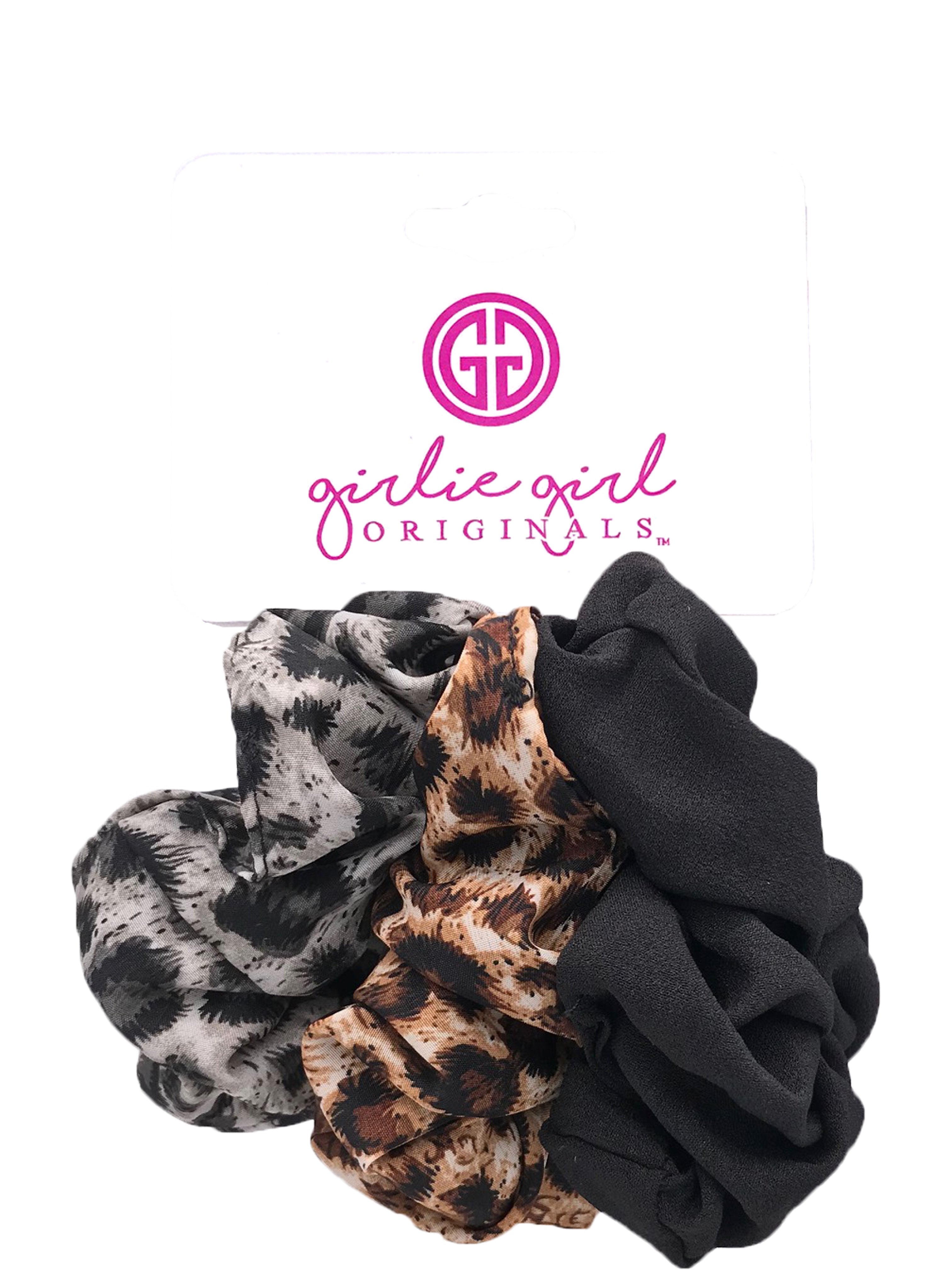 SCR-10-LEOPARD Assorted Scrunchies